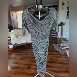 Laura Byrnes - PinUp Couture - Silver Lurex Monica - XL